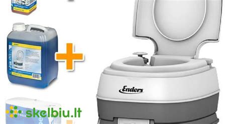 Nuotrauka, iliustruojanti biotualeto dalių atskyrimą ir valymą.