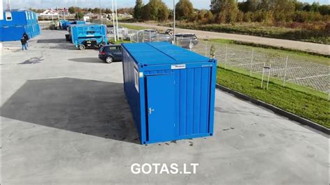 Sanitarinio konteinerio planas su įrangos išdėstymu