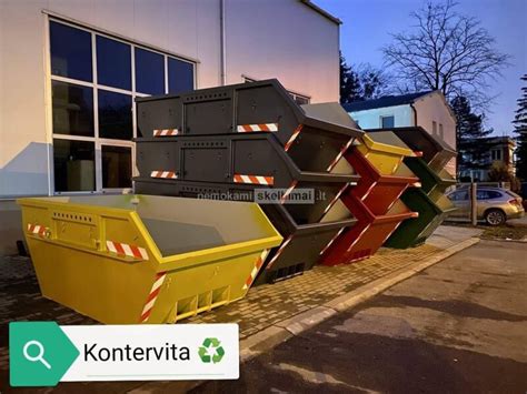 Statybinių atliekų konteinerių nuotrauka