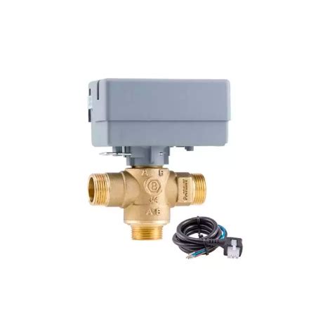 Nuotrauka: Trijų krypčių maišymo vožtuvas, pagamintas iš bronzos, su poveržle