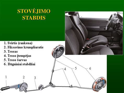schema: diskinės stabdžių sistemos sandara su suporto vieta
