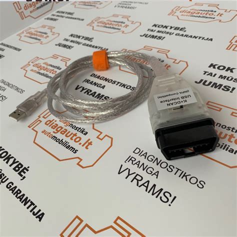 INPA K+DCAN diagnostikos laido su FTDI lustu ir perjungikliu vidinė konstrukcija