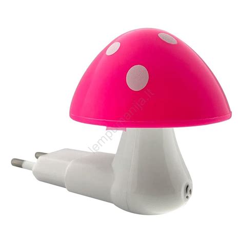 Naktinis LED šviestuvas su prieblandos jutikliu, prijungtas prie sienos elektros lizdo