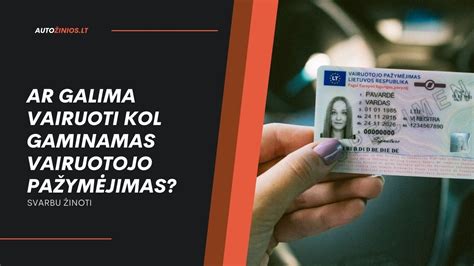 Simbolinė iliustracija, vaizduojanti vairuotojo pažymėjimo grąžinimą