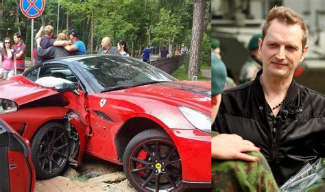 Sugadintas Ferrari po avarijos Palangoje