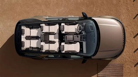 7 vietų Land Rover interjero pavyzdys