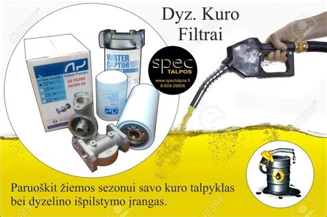 kuro siurblio filtrai ir nešvarumai