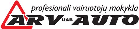 ARV-Auto vairavimo mokyklos logotipas