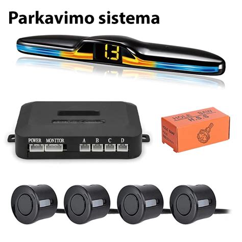 infografika: automatinės parkavimo sistemos veikimo schema su kameromis, užtvarais, kasa