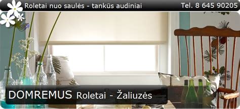 Roletų, atspindinčių saulės spindulius, pavyzdys