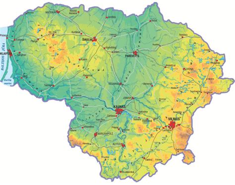Aukštųjų Tatrų žemėlapis su gyvenvietėmis ir pagrindiniais takais
