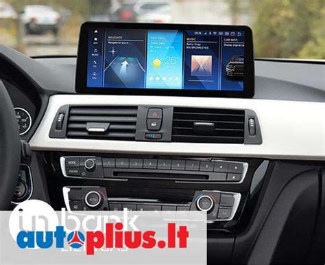 BMW 3 Serija F30 interjero nuotrauka su navigacija