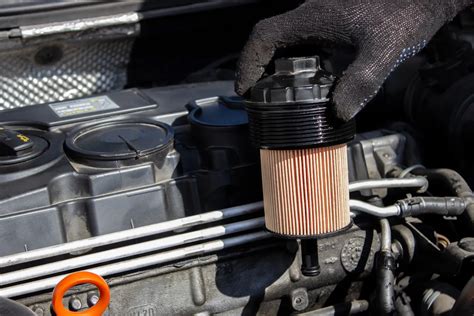 degalų filtras dyzeliniame automobilyje