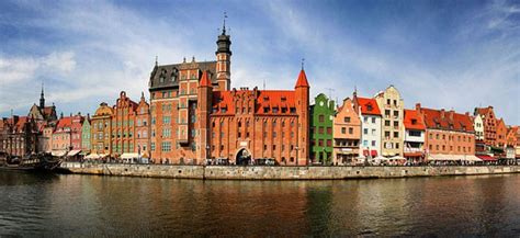 Gdansko senamiesčio vaizdas su Ilguoju turgumi.