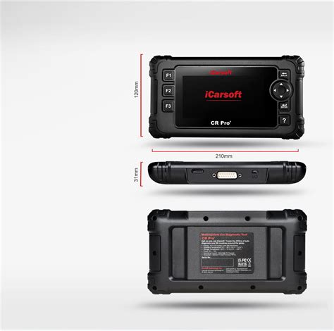 iCarsoft CR PRO+ diagnostinis skeneris su spalvotu ekranu