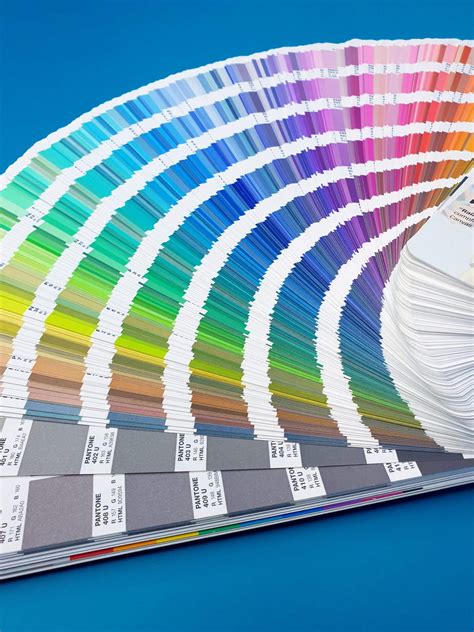 Nuotrauka, vaizduojanti Pantone spalvų paletės pavyzdžius