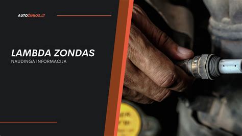 Mechanikas keičiantis lambda zondą automobilyje