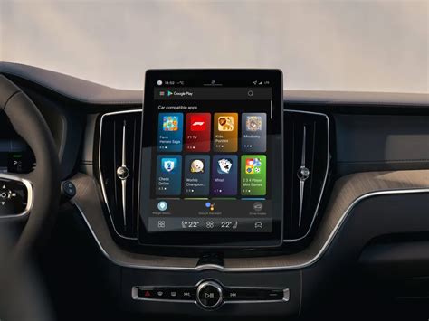 Volvo Sensus Connect arba Android Automotive OS ekrano nustatymų meniu