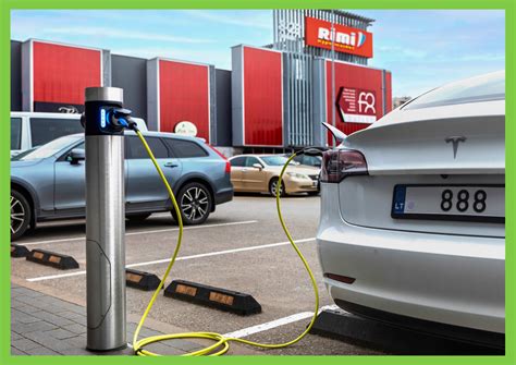 Elektromobilio įkrovimas įmonės stovėjimo aikštelėje