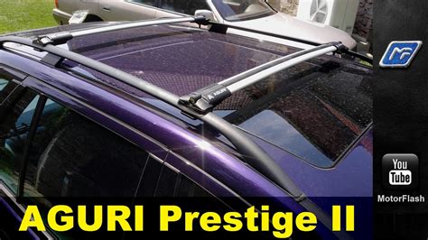 Aguri Prestige II stogo skersinių tvirtinimo mechanizmo ir spynų diagrama