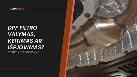 DPF filtro valymo procesą demonstruojanti iliustracija