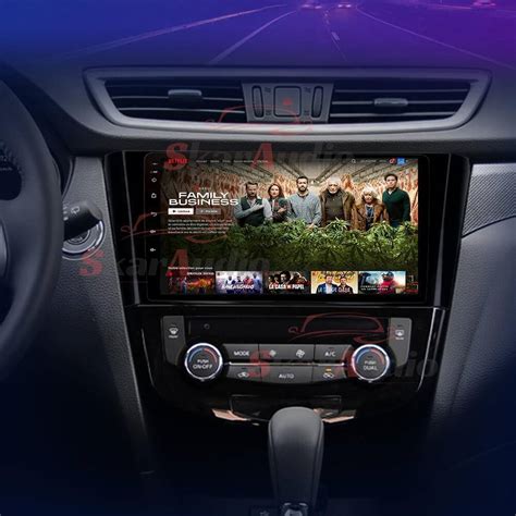 Android Auto sąsajos pavyzdys Nissan Qashqai multimedijos ekrane
