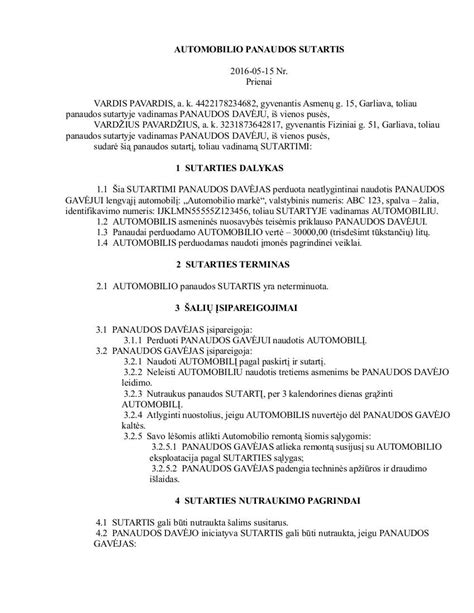Svarbiausi skirtumai tarp automobilio nuomos ir panaudos