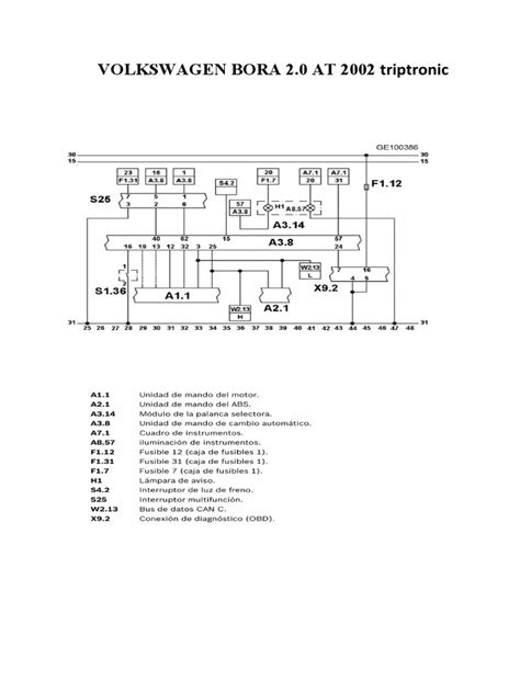 Diagrama: Volkswagen 2.8L 30V paskirstymo sistemos komponentai
