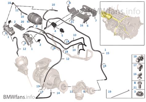 BMW E39 variklio skyriaus schema