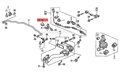 Diagram or schematic of Honda CR-V 2004-2006 suspension or braking system