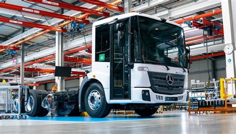 Mercedes-Benz eEconic su specializuotu kėbulu, skirtu komunalinėms paslaugoms, akcentuojant vairuotojo kabinos patogumą