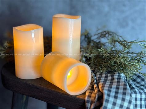 LED žvakių asortimento nuotrauka interjere