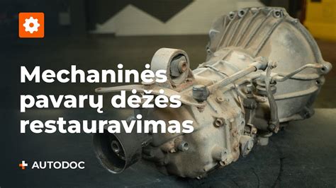Mechaninės pavarų dėžės nuėmimas
