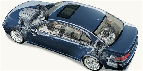 Schema, rodanti lauko temperatūros daviklio vietą BMW E65/E66 priekiniame buferyje
