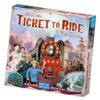 Stalo žaidimo „Ticket to Ride Map Collection: Volume 1“ pakuotės ir komponentų nuotrauka