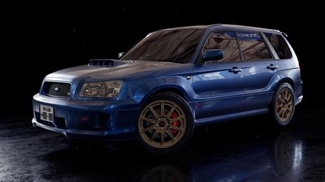 Subaru Forester SG modelio nuotrauka su padidinta prošvaisa