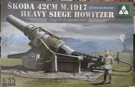 Škoda 42cm M.1917 haubicos schema su techniniais parametrais
