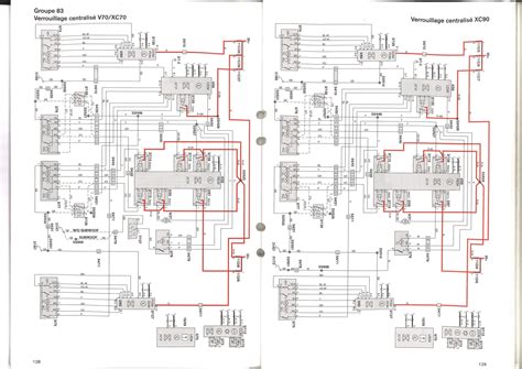 schema: Volvo S80 užvedimo sistemos komponentų ir pavarų dėžės selektoriaus sujungimų schema