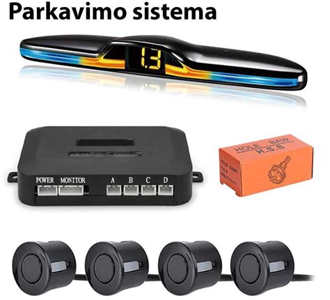 Citroen C5 automobilio su įmontuotais parkavimo davikliais nuotrauka