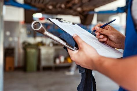 Automobilių remonto dirbtuvės schema ir kokybės kontrolė
