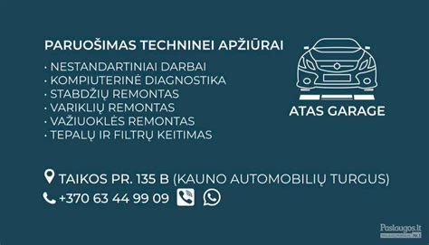 Infografika: autoserviso atliekamų darbų etapai (nuo diagnostikos iki remonto)