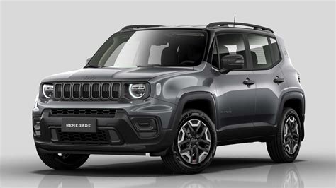 Jeep Renegade bendras vaizdas, pabrėžiant kompaktiškumą ir tvirtumą