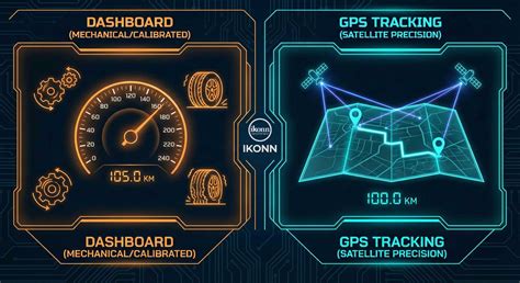Infografika: GPS vs. Mechaninio odometro veikimo palyginimas