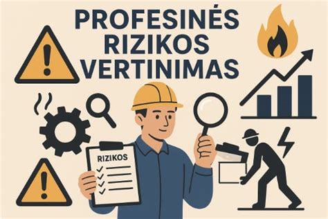 Infografika: autoserviso vadovo atsakomybės sritys (darbo sauga, personalo instruktavimas, rizikos vertinimas, dokumentų valdymas)