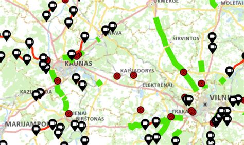 Greičio matavimo kamera zonų žemėlapis
