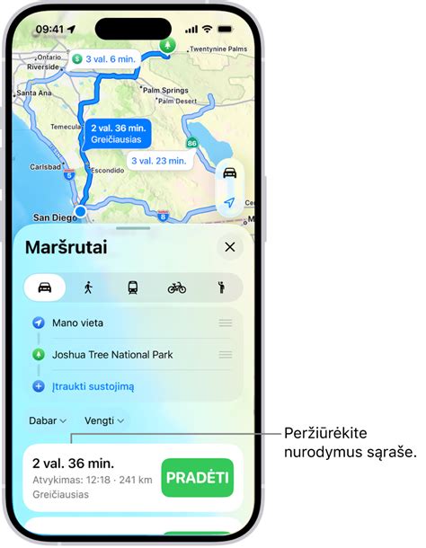 3D žemėlapiai ir maršruto perskaičiavimas