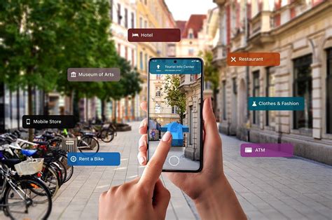 AR Experience miesto ikonoms