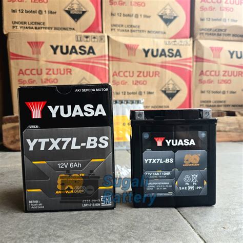 Yuasa YTX7L-BS AGM 12V 6Ah akumuliatorius