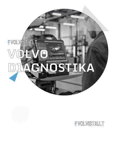 Autoserviso meistrai atlieka profesionalią „Volvo“ diagnostiką ir remontą modernioje dirbtuvėje