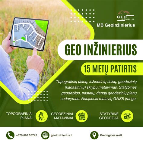 Kadastrinių matavimų ir formavimo proceso paveikslėlis